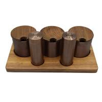 5'li Dikdörtgen Baharatlık(PVD Bakır)